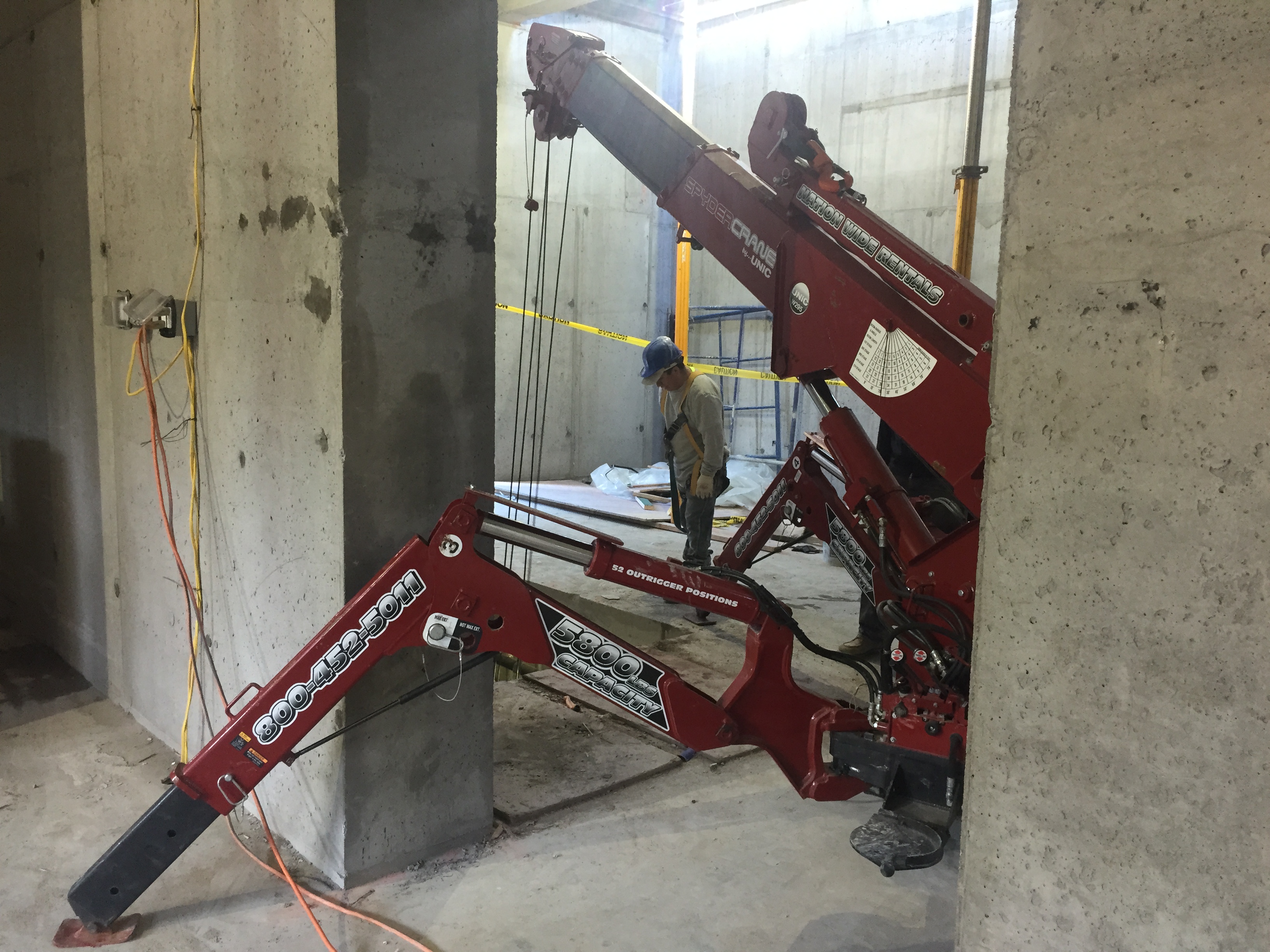 SPYDERCRANE crane at work