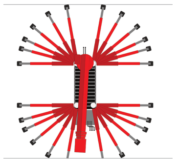 URW094 selectable-geometry outrigger position diagram